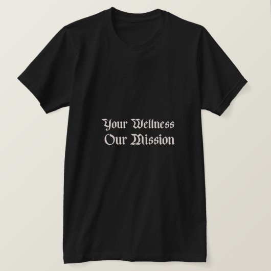 私たちの使命 Tシャツ (デザイン正面)