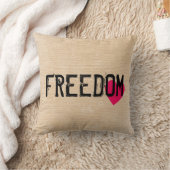 私たちの信仰からの自由の家族の枕 クッション (ブランケット)