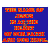 私たちの信仰と希望のハート：イエスという名前！ フォトプリント            (正面)