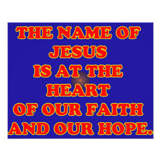 私たちの信仰と希望のハート：イエスという名前！ フォトプリント           