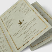 私たちの優雅な葬儀プログラムの女性 カード