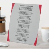 私たちの先生に親愛の詩HAMbyWG 台座サイン (インサイチュ)