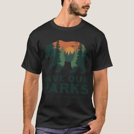 私たちの公園を守ろう Tシャツ (正面)
