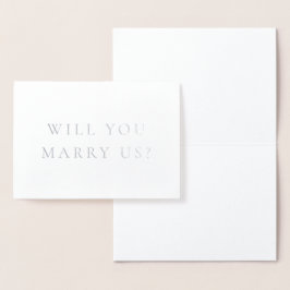 私たちの公式カードと結婚すミニマルる 箔カード