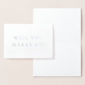 私たちの公式カードと結婚すミニマルる 箔カード (ディスプレー)