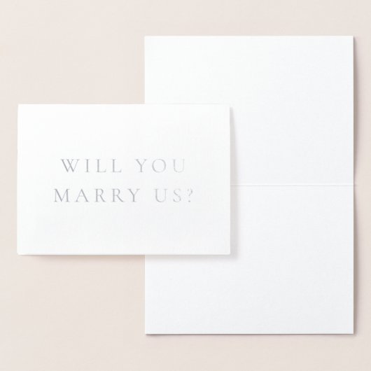 私たちの公式カードと結婚すミニマルる 箔カード (ディスプレー)