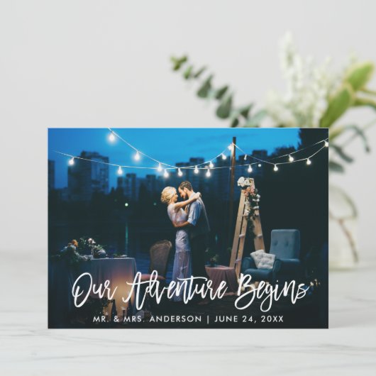 私たちの冒険がブラシスクリプト結婚を開始 サンキューカード (スタンド正面)