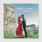 私たちの冒険が始まる写真ありがとう結婚。 (正面)