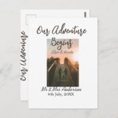 私たちの冒険が始まる カップル写真 愛と感謝 ポストカード (正面/裏面)