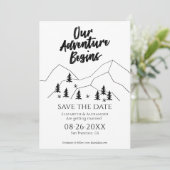 私たちの冒険が始まる フォレストウェディング セーブ・ザ・デート 招待状 (スタンド正面)