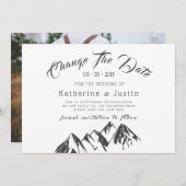 私たちの冒険が始ま⎥る日付の写真カード (正面/裏面)