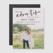 私たちの冒険が開始スクリプト写真の日付を保存 (正面/裏面)