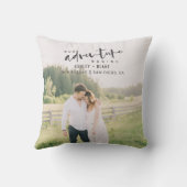 私たちの冒険が開始スクリプト写真の日付を保存 クッション (裏面)