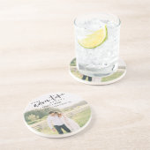 私たちの冒険が開始スクリプト写真の日付を保存 コースター (側面)