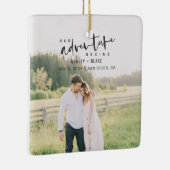 私たちの冒険が開始スクリプト写真の日付を保存 セラミックオーナメント (右)