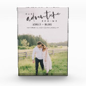 私たちの冒険が開始スクリプト写真の日付を保存 フォトブロック (正面)