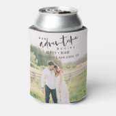 私たちの冒険が開始スクリプト写真の日付を保存 缶クーラー (缶裏面)