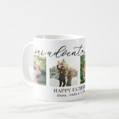 私たちの冒険これまでのお父さん日フォトコラージュ コーヒーマグカップ (正面左)