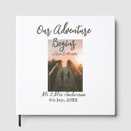 私たちの冒険はカップルの写真の愛を開始感謝してい& ゲストブック