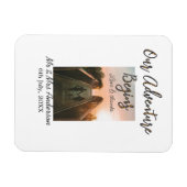 私たちの冒険はカップルの写真の愛を開始感謝してい& マグネット (横)