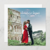 私たちの冒険はハネムーン結婚の感謝を始める (正面/裏面)