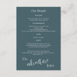 私たちの冒険は山中の湖から始まる 詳細 エンクロージャーカード