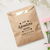 私たちの冒険は結婚式の引き出物バッグを始める フェイバーバッグ (封をした状態)