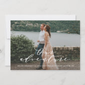 私たちの冒険 保存日付写真のお知らせ 招待状 (正面)