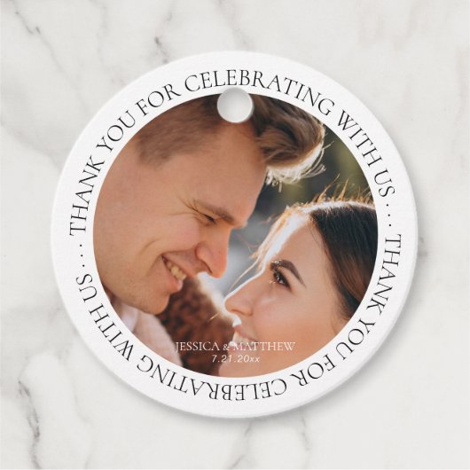 私たちの写真祝をありがとう フェイバータグ (正面)