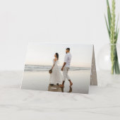 私たちの初めてのクリスマスが一緒にゴールデンスクリプトフォト シーズンカード (裏面)