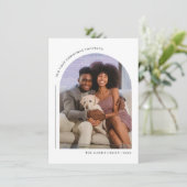 私たちの初めてのクリスマスが家族の写真カード シーズンカード (スタンド正面)