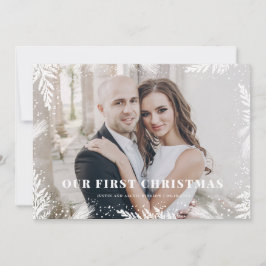 私たちの初めてのクリスマスが新しくクリスマスカードを買いました シーズンカード