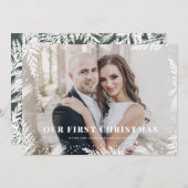 私たちの初めてのクリスマスが新しくクリスマスカードを買いました シーズンカード (正面/裏面)