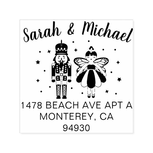 私たちの初めてのクリスマスくるみ割りプリンセス妖精 セルフインキングスタンプ (デザイン)