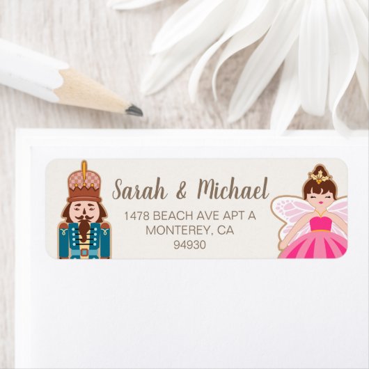 私たちの初めてのクリスマスくるみ割りプリンセス妖精 ラベル (インサイチュ)