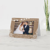 私たちの初めてのクリスマスさんミセス素朴フォールドカードB シーズンカード (正面)