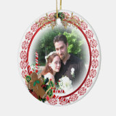 私たちの初めてのクリスマスのオーナメント セラミックオーナメント (左)