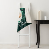 私たちの初めてのクリスマスのベビーマザーグリーン シェルパブランケット (インサイチュ)