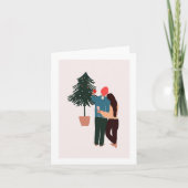 私たちの初めてのクリスマスの新しいクリスマスカード カード (正面)