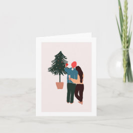 私たちの初めてのクリスマスの新しいクリスマスカード カード