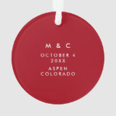 私たちの初めてのクリスマスの新しいパーソナライズされた休日 オーナメント (裏面)