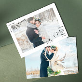 私たちの初めてのクリスマスの新しい写真 シーズンカード