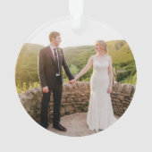 私たちの初めてのクリスマスの新婚旅行 オーナメント (裏面)