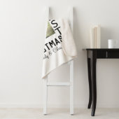 私たちの初めてのクリスマスはカップル名の写真を追加ミニマル シェルパブランケット (インサイチュ)