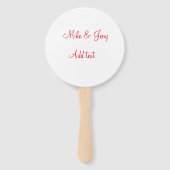 私たちの初めてのクリスマスはカップル名の文字メッセージを追加 ハンドファン (正面)