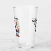 私たちの初めてのクリスマスはカップル結婚したである タンブラーグラス (左)