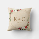 私たちの初めてのクリスマスはクリスマスの冬を新婚 クッション (裏面)