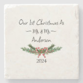 私たちの初めてのクリスマスはミスター・アンド・ミセス ストーンコースター (正面)