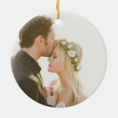 私たちの初めてのクリスマスはミスター・アンド・ミセス・フローラリース セラミックオーナメント (裏面)