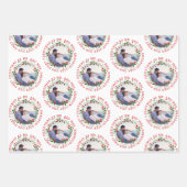 私たちの初めてのクリスマスはミスター・アンド・ミセス・リースの写真 ラッピングペーパーシート (正面3)